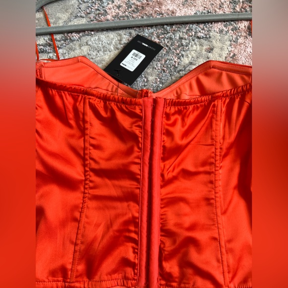 Strapless push up corset : orange size medium - Picture 2 of 3